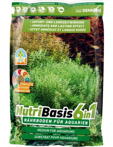 DENNERLE - NutriBasis 6 u 1 - 9,6 kg - Hranjivi supstrat za akvarij