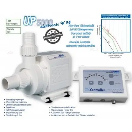 AQUABEE - UP 5000 electronic V24 DC - Aquarium water pump