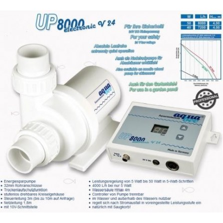 AQUABEE - UP 8000 electronic V24 DC - Vodna črpalka za akvarij AQUABEE - UP 8000 electronic V24 DC - Vodna črpalka za akvarij