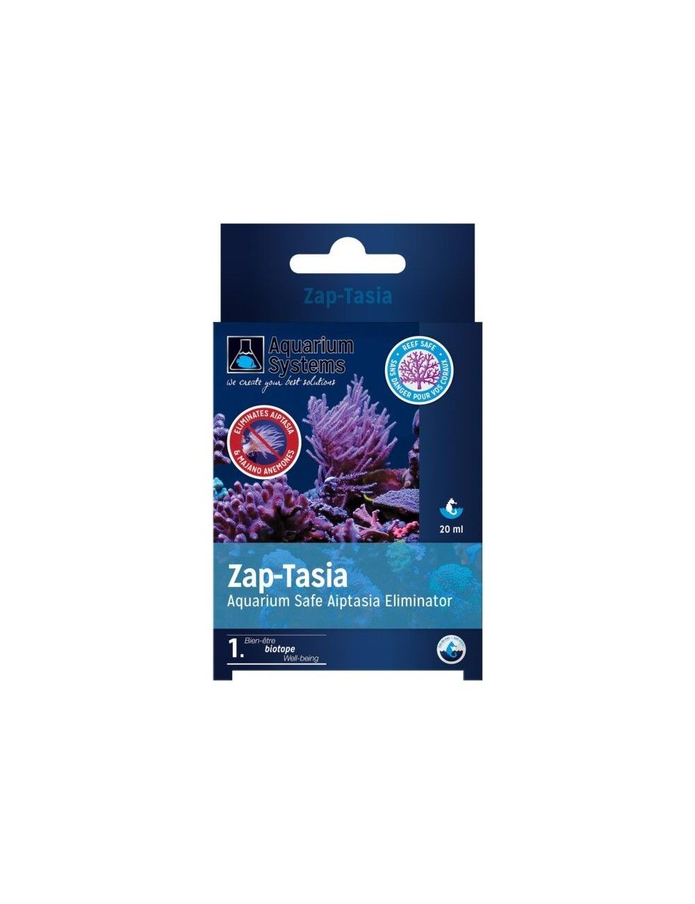 SISTEMAS DE AQUÁRIO - Zap-Tasia - 20ml - Tratamento para aiptasias