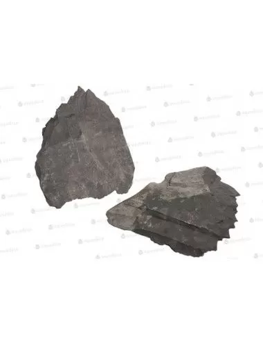AQUADECO - Slate Black - Lot de 4 à 6 roches - 1.4 - 1.6 kg