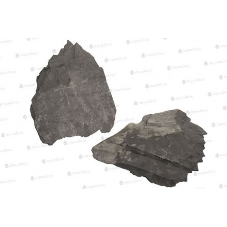 AQUADECO - Slate Black - Set of 4 to 6 rocks - 1.4 - 1.6 kg
