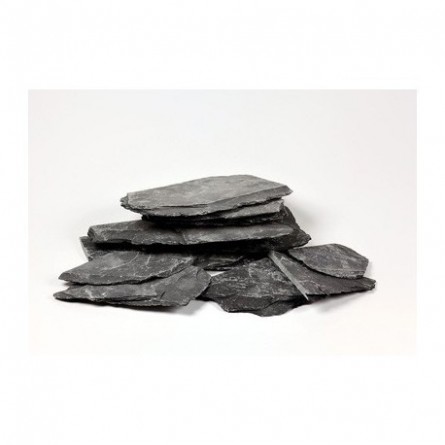 AQUADECO - Leisteen Zwart - Set van 4 tot 6 stenen - 1,4 - 1,6 kg AQUADECO - Leisteen Zwart - Set van 4 tot 6 stenen - 1,4 - 1,6 kg