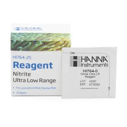 Hanna Instruments - Powder Reagents for Nitrite Checker (HI764), 25 tests Hanna Instruments - Powder Reagents for Nitrite Checker (HI764), 25 tests