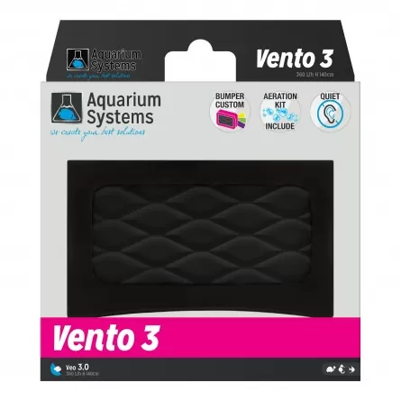 AQUARIUM SYSTEMS - Vento 3 - 2x 180 l/u - Aquariumluchtpomp