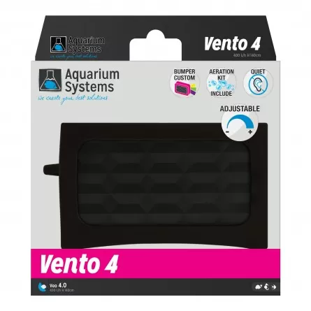 AQUARIUM SYSTEMS - Vento 4 - 2x 200 l/h - Pompe à air pour aquarium