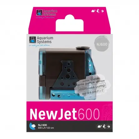 AQUARIUM SYSTEMS - NewJet 600 - 600 l/h - Pompe à eau pour aquarium AQUARIUM SYSTEMS - NewJet 600 - 600 l/h - Pompe à eau pour aquarium