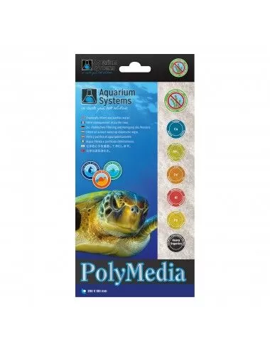SISTEMAS DE ACUARIO - Poly Media - 20x10cm - Absorbente para acuario