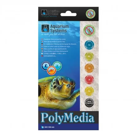 SISTEMAS DE ACUARIO - Poly Media - 20x10cm - Absorbente para acuario