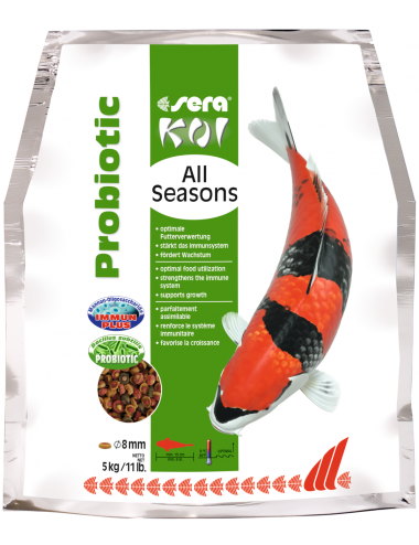 SERA - Koi All Seasons Probiotic - 5kg - Alimento premium para Koi