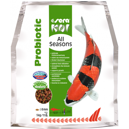 SERA - Koi All Seasons Probiotic - 5kg - Nourriture Premium pour Koi