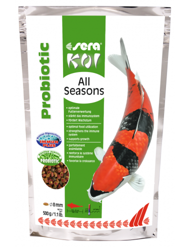 SERA - Koi All Seasons Probiotic - 500g - Alimento Premium para Koi