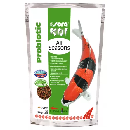 SERA - Koi All Seasons Probiotic - 500g - Alimento Premium para Koi