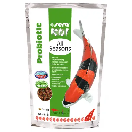 SERA - Probiótico Koi All Seasons - 500g - Comida Premium Koi SERA - Probiótico Koi All Seasons - 500g - Comida Premium Koi
