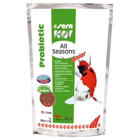 SERA - Probiótico Koi Junior All Seasons - 500g - Alimento premium para Koi SERA - Probiótico Koi Junior All Seasons - 500g - Alimento premium para Koi