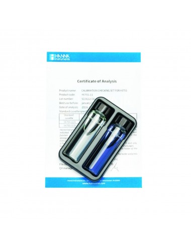 Hanna Instruments - Soluções padrão de cálcio a 0 e 400 mg/L - 2x 10ml