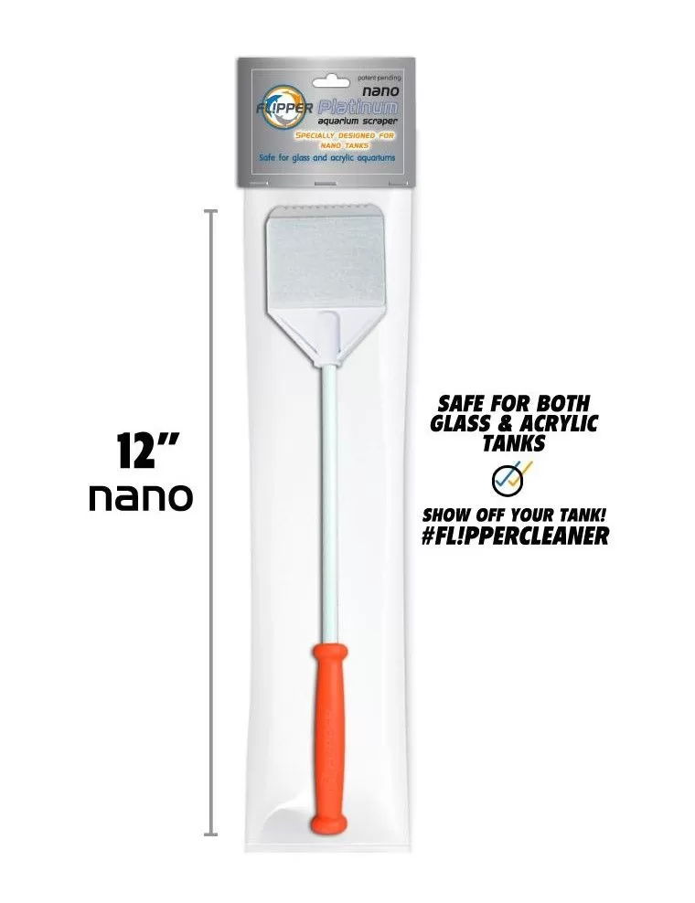 FLIPPER - Flipper Platinum Scraper Nano - Grattoir pour aquarium