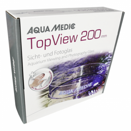 AQUA MEDIC - Top View 200 mm - Vetro per l'osservazione e la fotografia dell'acquario AQUA MEDIC - Top View 200 mm - Vetro per l'osservazione e la fotografia dell'acquario