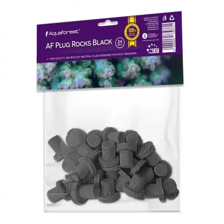 AQUAFOREST - Af Plug Rock Black - Set od 24 čepa za rezanje AQUAFOREST - Af Plug Rock Black - Set od 24 čepa za rezanje