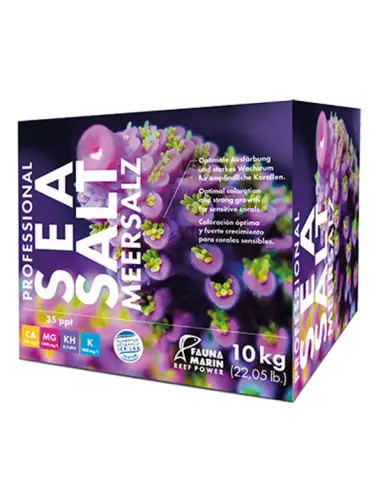 FAUNA MARIN - Professional Sea Salz - 10 kg Carton - Sel de mer pour aquarium récifal