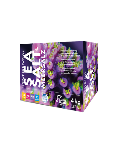 FAUNA MARIN - Professional Sea Salz - 4 kg Carton - Sel de mer pour aquarium récifal