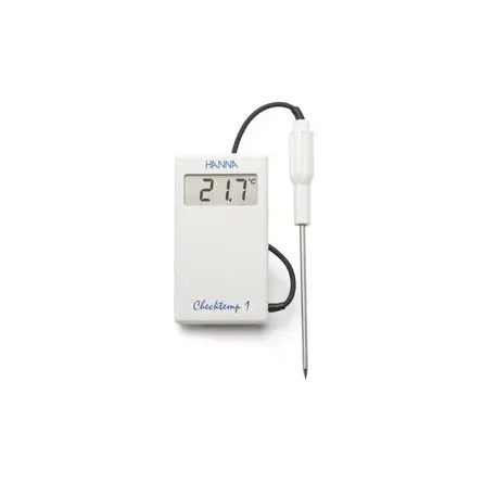 Hanna Instruments - Checktemp 1 - Termômetro de precisão com sonda remota Hanna Instruments - Checktemp 1 - Termômetro de precisão com sonda remota