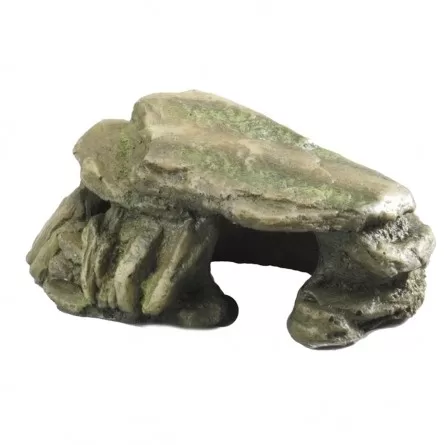 Aqua Della - Décoration pierre avec mousse Vert S - 15cm