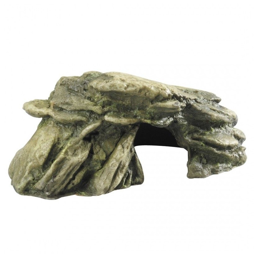 Aqua Della - Stone decoration with moss green M - 20cm