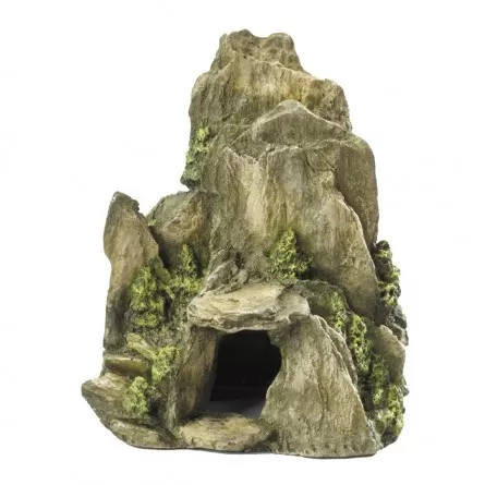 Aqua Della - Decoro in pietra con verde muschio ML - 19cm