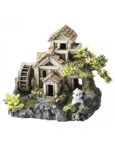 Aqua Della - Vattenkvarnbonsai med bubblor - 23x16,5x20cm