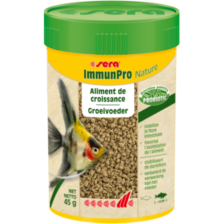 SERA - ImmunPro Nature - 45 g - Aliment de croissance pour poissons d'ornement de plus de 4cm