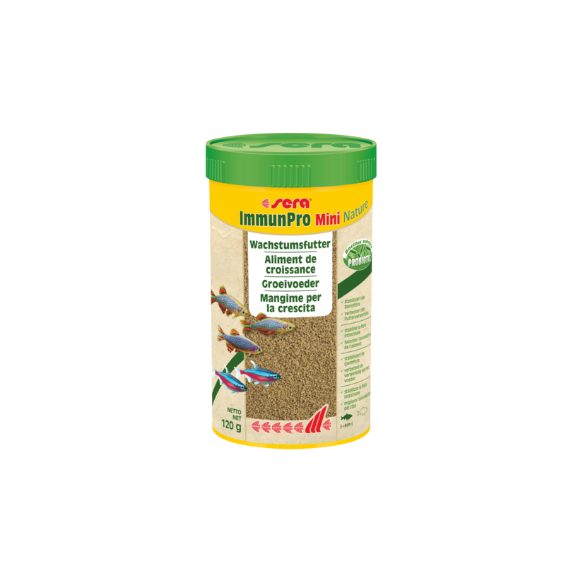 SERA - ImmunPro Mini Nature - 120g - Aliment de croissance pour poissons d'ornement jusqu'à 4cm
