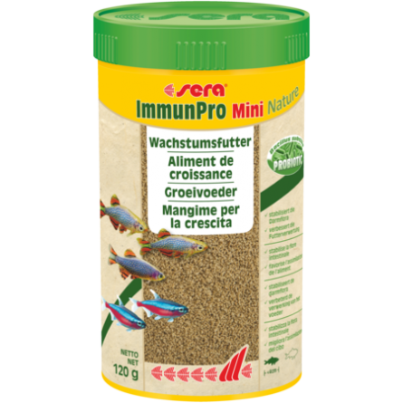 SERA - ImmunPro Mini Nature - 120g - Wachstumsfutter für Zierfische bis 4cm SERA - ImmunPro Mini Nature - 120g - Wachstumsfutter für Zierfische bis 4cm