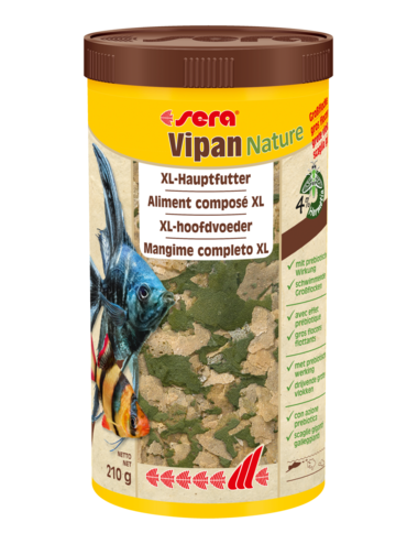 SERA - Vipan Nature Big Flocon - Alimento para peces ornamentales