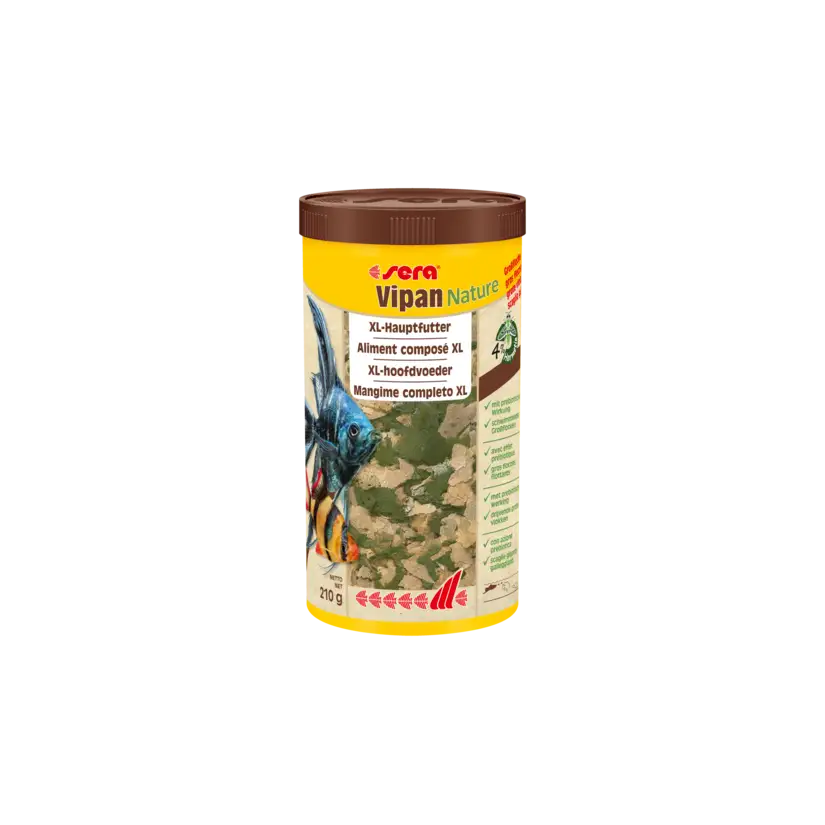 SERA - Vipan Nature Gros Flocon - Aliment pour poissons d'ornements