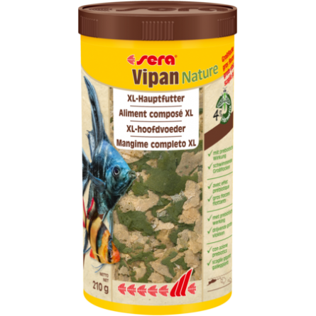 SERA - Vipan Nature Large Flake - Futter für Zierfische
