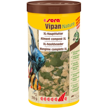 SERA - Vipan Nature Big Flocon - Mangime per pesci ornamentali