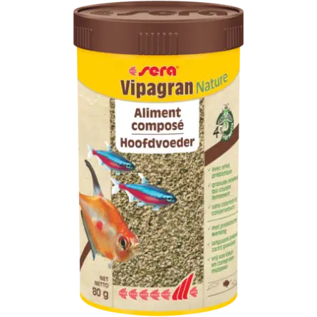 SERA - Vipagran Nature - 80g - Alimento composto para peixes ornamentais SERA - Vipagran Nature - 80g - Alimento composto para peixes ornamentais
