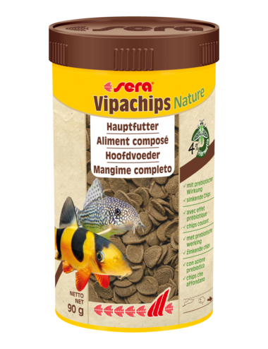 SERA - Vipachips Nature - 90g - Mangime composto per pesci ornamentali
