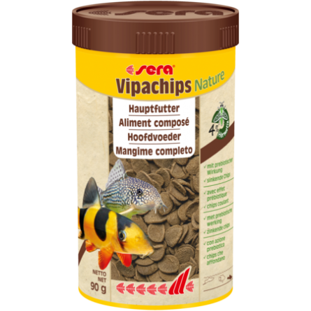 SERA - Vipachips Nature - 90g - Mangime composto per pesci ornamentali SERA - Vipachips Nature - 90g - Mangime composto per pesci ornamentali