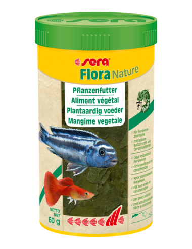 SERA - Flora Nature - 60g - Alimento vegetal para peces ornamentales