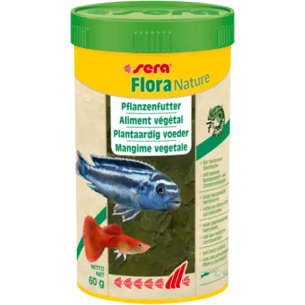 SERA - Flora Nature - 60g - Aliment végétal pour poissons d'ornements SERA - Flora Nature - 60g - Aliment végétal pour poissons d'ornements