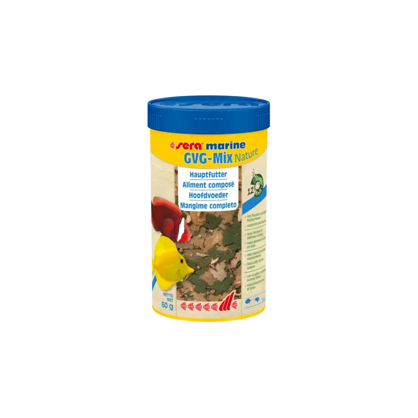 SERA - Marine GVG-Mix Nature - 60g - Aliment composé pour poissons d'eau de mer