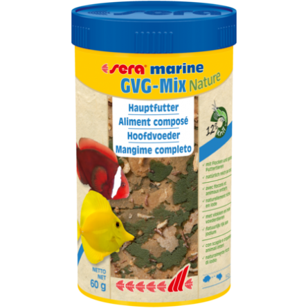 SERA - Marine GVG-Mix Nature - 60g - Aliment composé pour poissons d'eau de mer