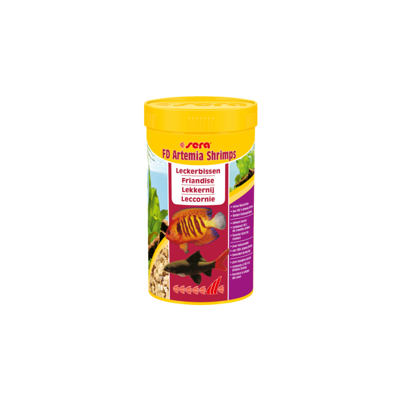 SERA - FD Artemia Shrimps - 16g - Snack per pesci d'acqua salata