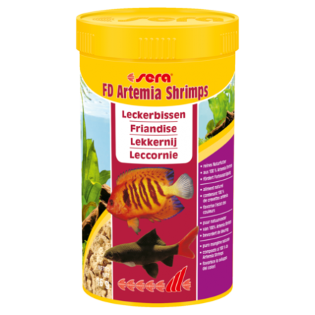 SERA - FD Artemia Shrimps - 16g - Snack per pesci d'acqua salata