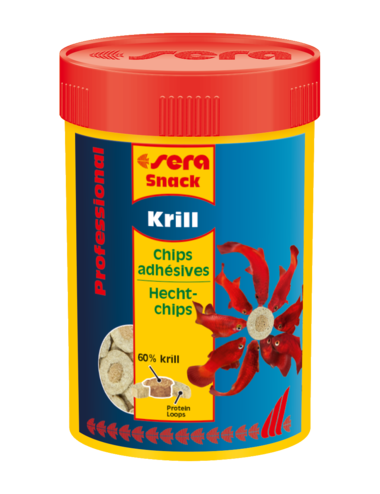 SERA - Krill Snack Professional - 36g - Adhesive chips for saltwater and freshwater fish