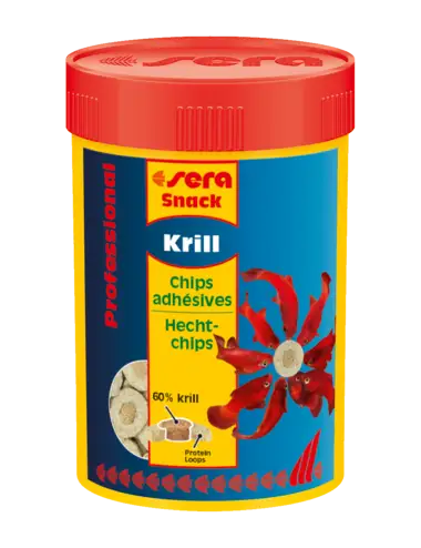 SERA - Krill Snack Professional - 36g - Chips adhésives pour poissons d'eau de mer et d'eau douce