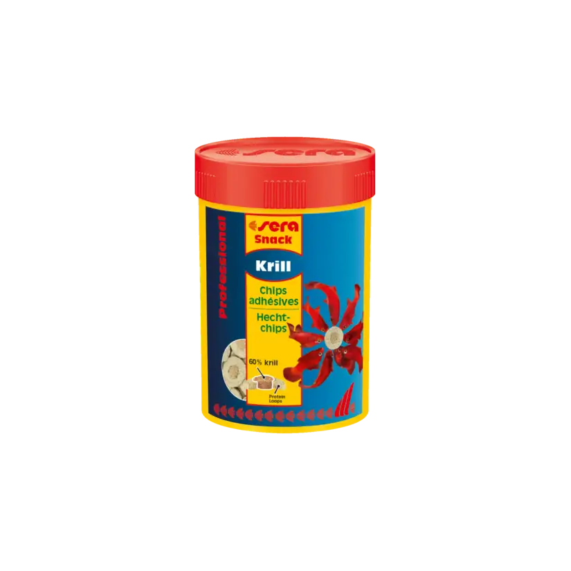 SERA - Krill Snack Professional - 36g - Adhesive chips for saltwater and freshwater fish