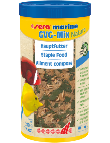 SERA - Marine GVG-Mix Nature - 1000 ml - Alimento composto para peixes de água do mar